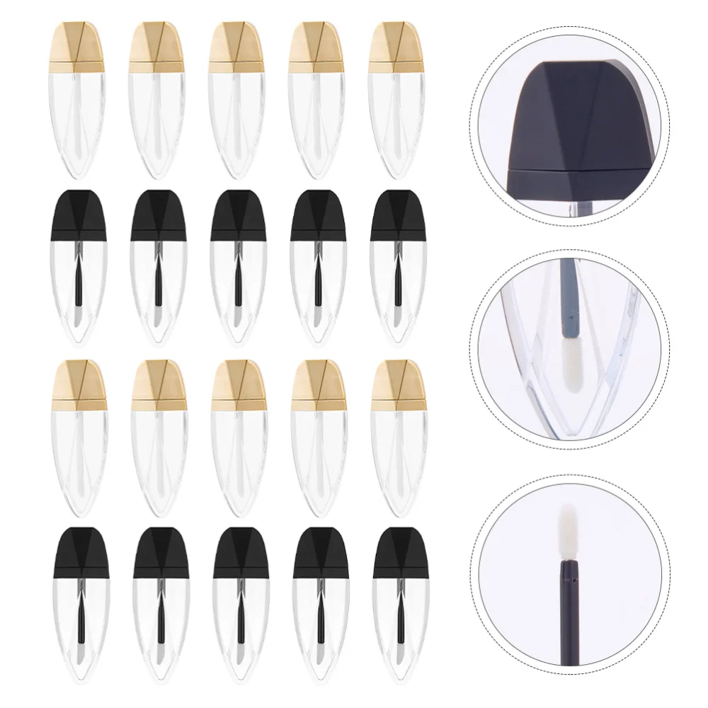 

20Pcs Lip Gloss Tubes Elegant Refillable Lipstick Tubes Lib Balm Container