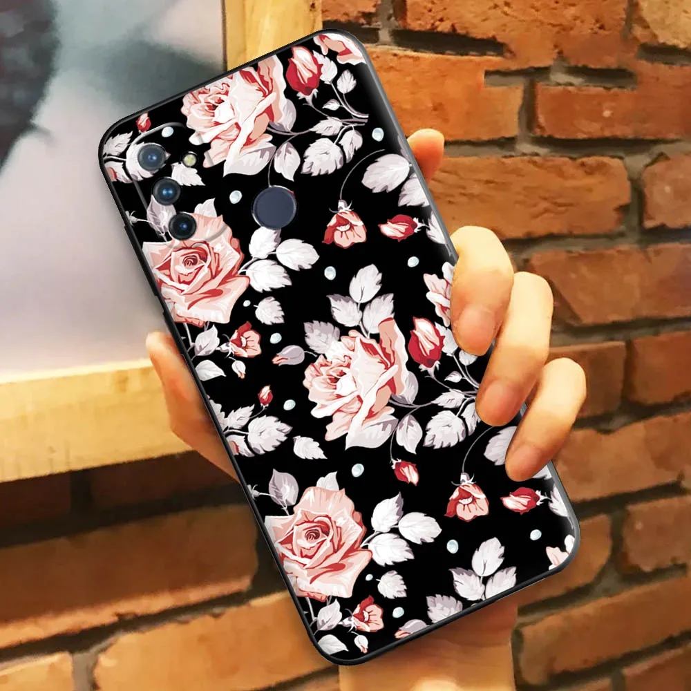 for oneplus n100 case oneplus nord n100 case for one plus nord n100 n 100 silicone tpu soft back cover flowers phone case bumpe free global shipping