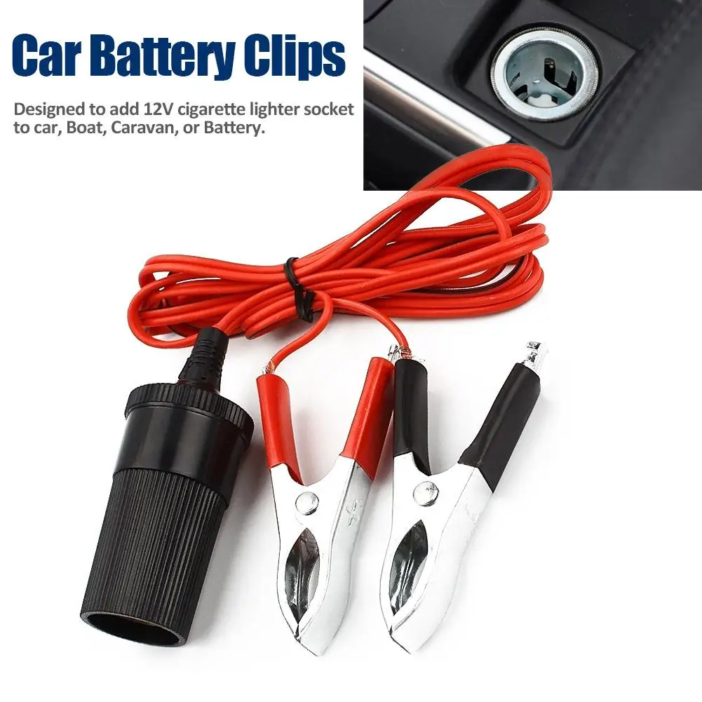 Автомобильный зажим для клеммы аккумулятора на зажиме прикуривателя 12 В Вольт