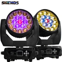 shehds 2pcs beamwash 19x15w rgbw zoom moving head lighting for disco ktv party free fast shipping