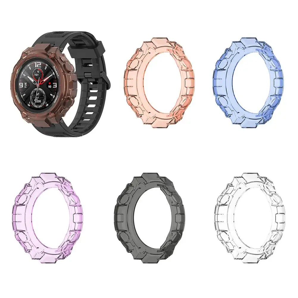 Жесткий чехол из поликарбоната для Huami Amazfit T Rex аксессуары часов прозрачный