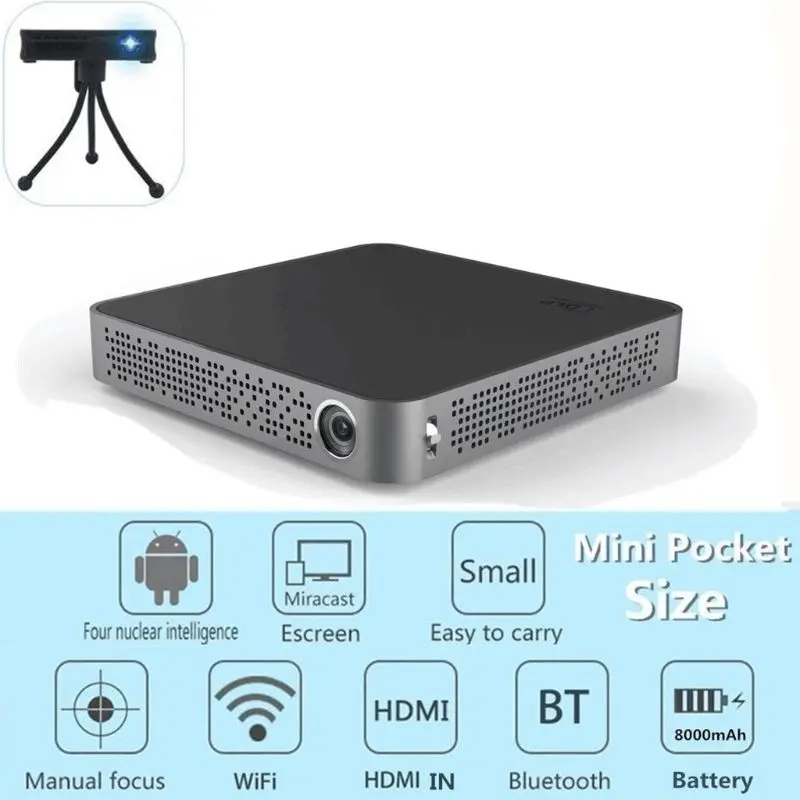 

Y3ND M10 4K 1080P TI-DLP Technology Wifi Projector Mini Cinema for Home Theater for samsung