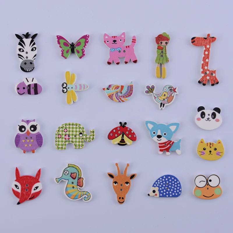 50 шт. декоративные пуговицы для детей аксессуары скрапбукинга шитье смешанные