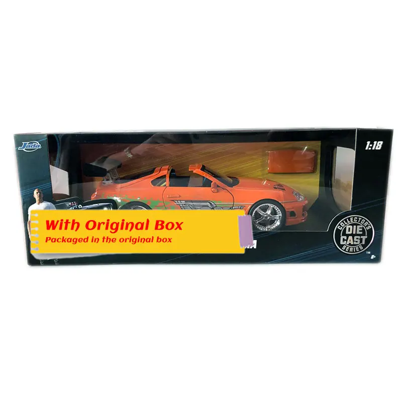 JADA 1/18 масштабная модель автомобиля игрушки 1995 Toyota Supra литья под давлением Металл