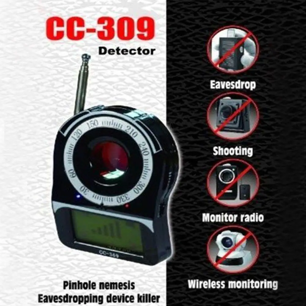 Анти-шпионский Полнодиапазонный сигнал ошибка RF детектор Лазерная линза GSM Finder |