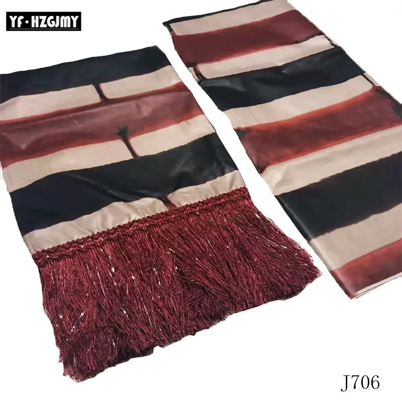 YF HZGJMY африканская кружевная ткань высокого качества в 2019 5 + 2yarda jacqua brocade French Bazin с