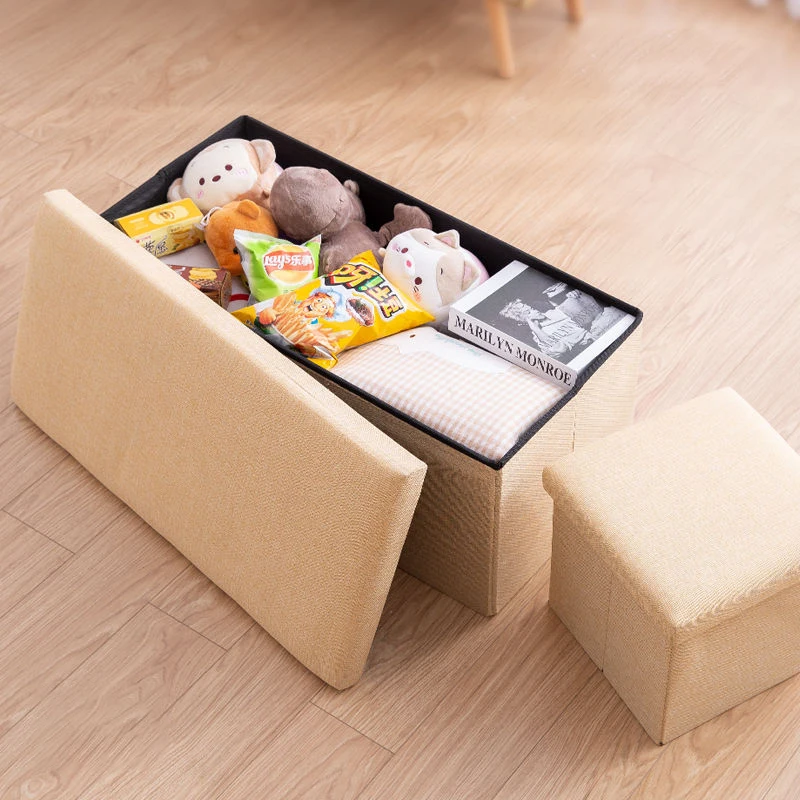 Многофункциональный бытовой стул для хранения модный гостиной пуфик мягкие