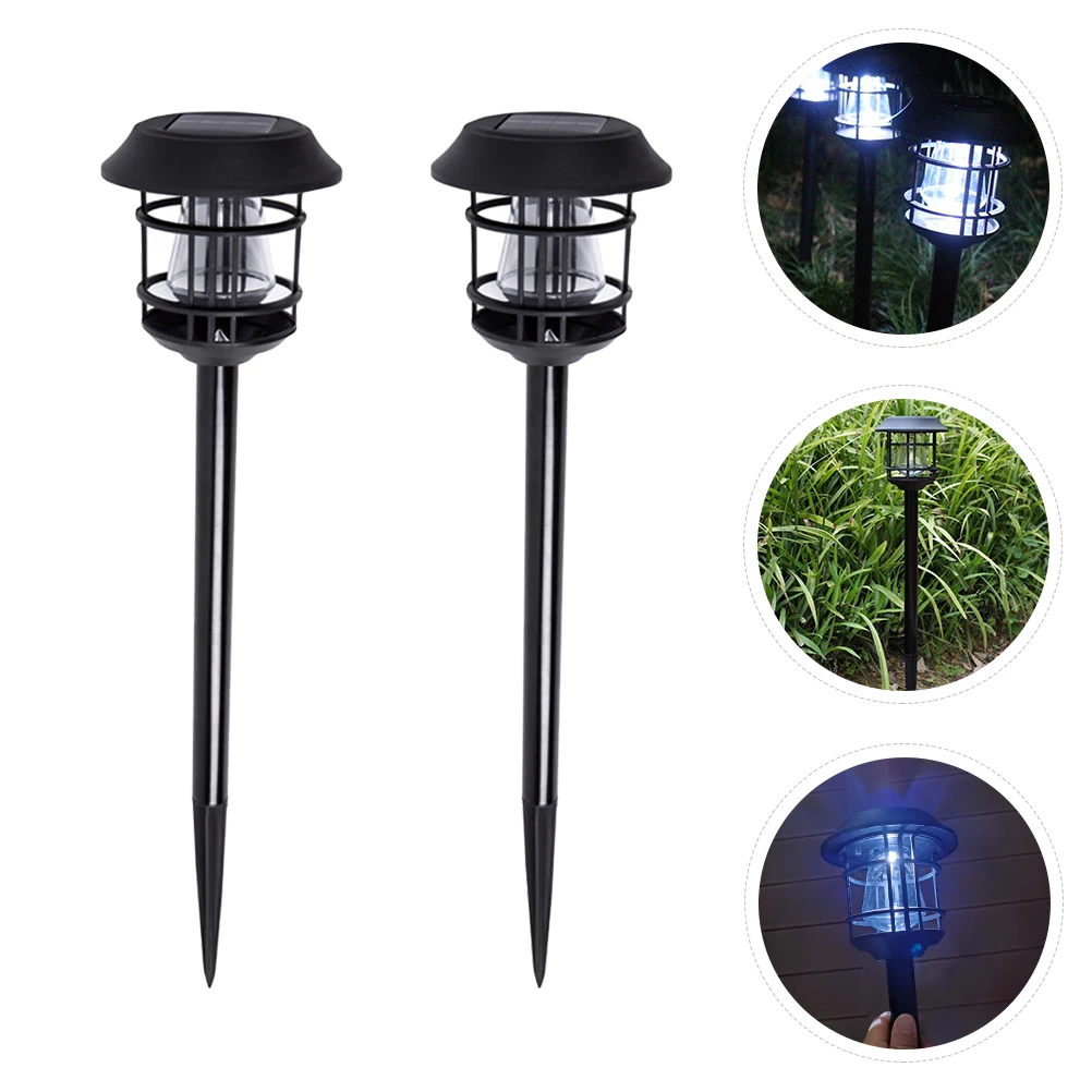 

2pcs Garden Light Solar Powered Lamp Outdoor Waterproof Light For Yard Patio