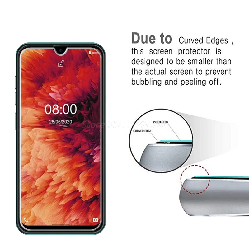 2 шт. закаленное стекло для Ulefone Note 8P 7 7P Защита экрана 2.5D 9H X Note8P защитная пленка