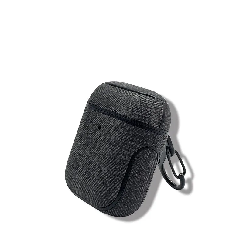 Для Airpods джинсовый защитный чехол Холст ТПУ 1 2 поколения универсальный для Apple