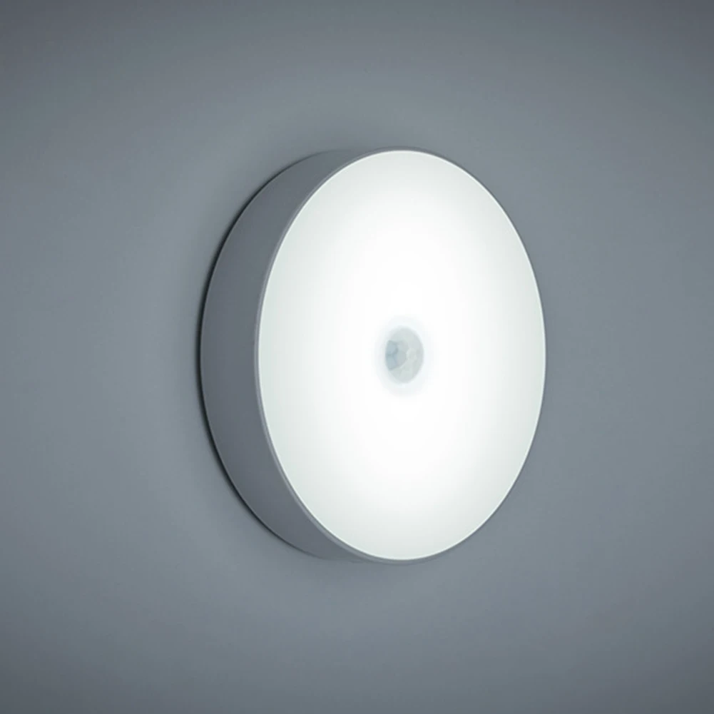 

USB Rechargeable Motion Sensor Adhesive Bedroom ABS Portable Led Magnetic Base Corridor Lamp Automatic Decor Indoor Night Light