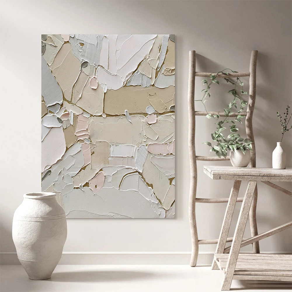 

Hand Painted Thick Oil Painting Modern Abstract Art Wall Decor Handmade Abstract Artwork Decorative Paintings For Living Room