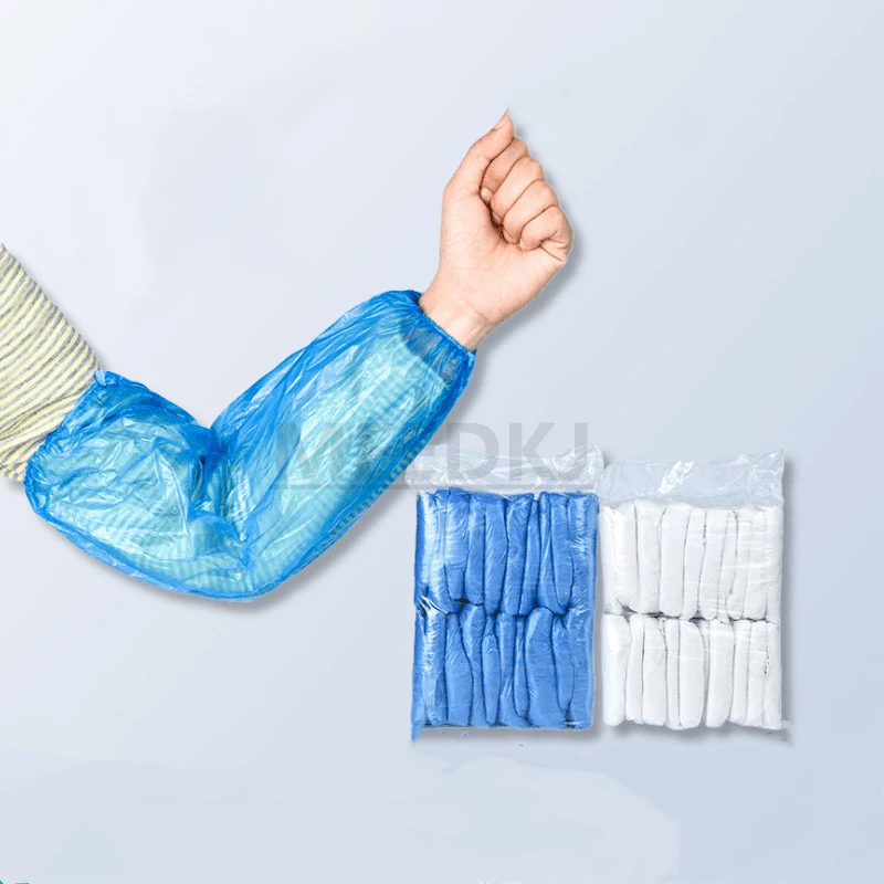 100/пакет водонепроницаемый и устойчивое к маслам Одноразовые Нарукавники