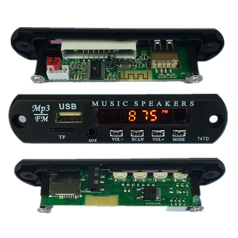 M13 декодер 12 в аудио MP3 Bluetooth плата дисплей/радио/AUX U диск/TF кард-ридер системная