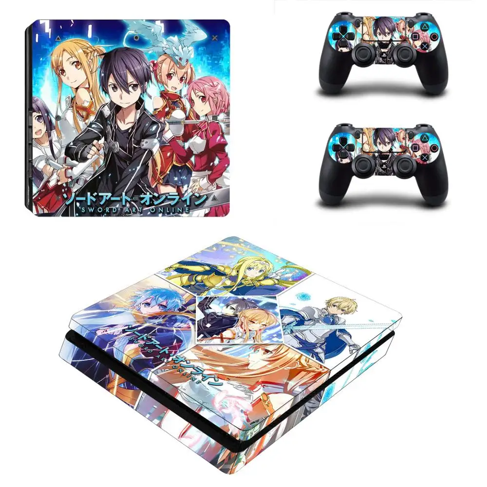 Sword Art Online SAO PS4 тонкая наклейка Play station 4 для PlayStation консоли и контроллера|Наклейки| |