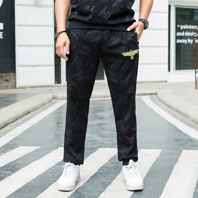

Fatty sweatpants men loose spring plus fat plus men's pants hip-hop trend men's pants fat casual pants men
