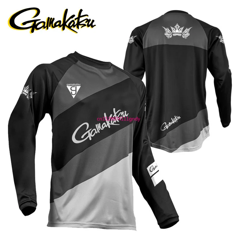 

2021 Quick Dry Fishing Clothing Outdoor Breathable Downhill Jersey Fishing Shirts Anti UV Sportswear Long Sleeve Fishing Jersey