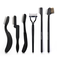 1 pcs black foldable eyelash brush comb beauty makeup lash separator stainless steel eyelash curler mascara curl cosmetic tool