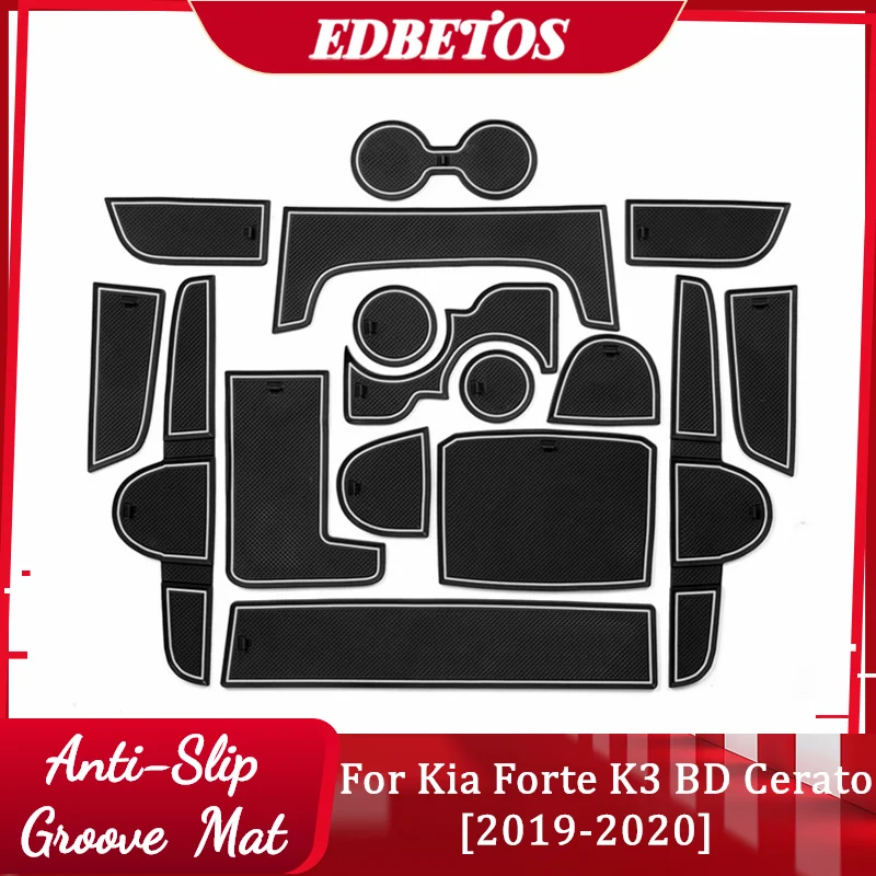 

Для Kia Forte BD Cerato K3 Vivaro ворота Слот коврик дверной канавки внутреннее украшение автостайлинг аксессуары 2019 2020