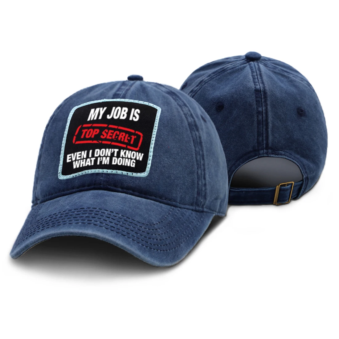 Моя работа бейсболка TOP SECRE с принтом Высококачественная регулируемая уличная
