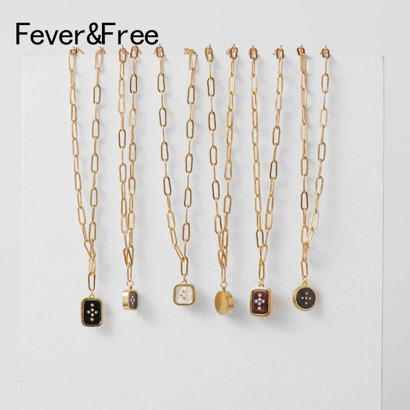 Fever &amp Free колье из золотистого сплава для женщин изысканный темперамент личность