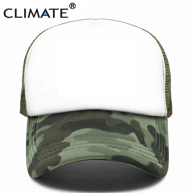 Camouflag Blank Cap Климата пустой шляпы водителя грузовика камуфляжные папа Шапки Семья DIY шапки Для мужчин Для женщин малыш детская одежда в стиле хип-хоп, шапка одноцветная без логотипа пустые крышки - Цвет: Camouflag Blank Cap