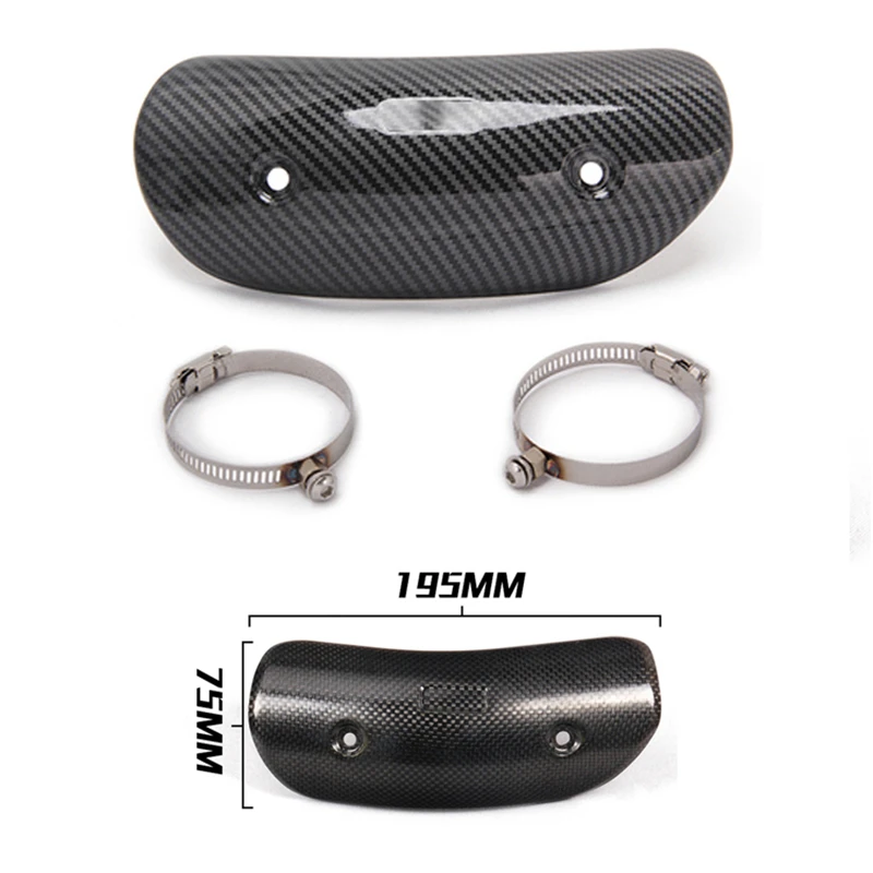 

Защитный глушитель выхлопных газов для мотоцикла, протектор из углеродного волокна, тепловой экран для предотвращения ожогов, Винтажный чехол для питбайка z900