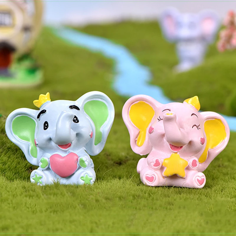 2020 Сказочный домик для сада миниатюрная пара слон стол офисное Украшение