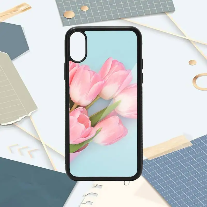 

Carnation pink flower Phone Case PC for iPhone 11 12 pro XS MAX 8 7 6 6S Plus X 5S SE 2020 XR