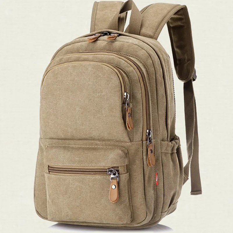 

High Quality Mens Canvas Backpack Outdoor Bags European Designer Traveling Sport Pack Bags for Men Rucksack Free Shipping H412