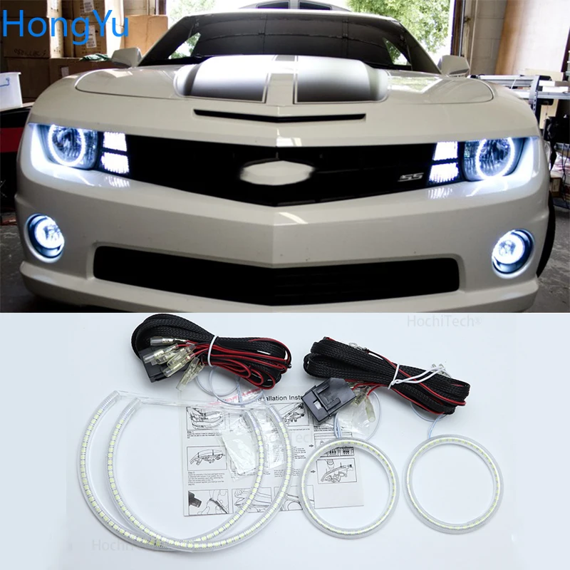 

For Chevrolet Chevy Camaro 2010 2011 2012 2013 Super Bright white color 3528 SMD led Angel Eyes kit daytime running light DRL