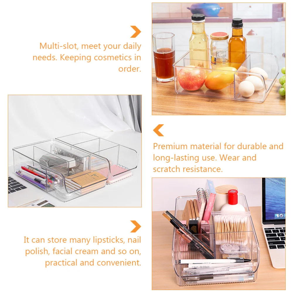 

1Pc Desktop Storage Box Cosmetic Case Makeup Storage Box (Transparent)