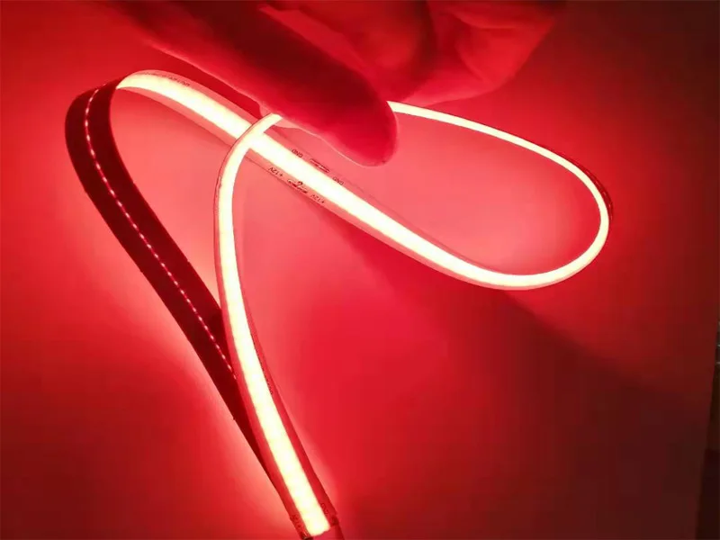 Red ZZEL ZYEL DC5V 0,5 м 6 Вт 1 м 12 Вт USB COB светодиодный светильник с гибкой полоской для ТВ фона 300 светодиодный S/M с проводами 1 м USB кабель питания - Испускаемый цвет: Red