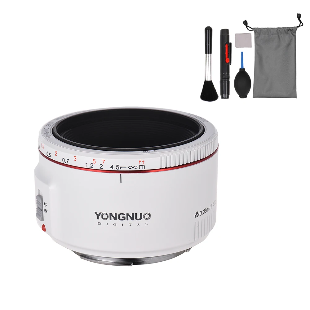 Объектив YONGNUO YN50mm F1.8 II с большой апертурой и автофокусом, стандартный объектив Prime для Canon Rebel Effect, объектив для камеры EOS 70D 5D2 5D3 DSLR
