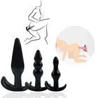 Силиконовая Анальная пробка с бусинами, фаллоимитатор на ощупь кожу, взрослые секс-игрушки для мужчин, Анальная пробка, игрушки для женщин, интимные изделия для пар