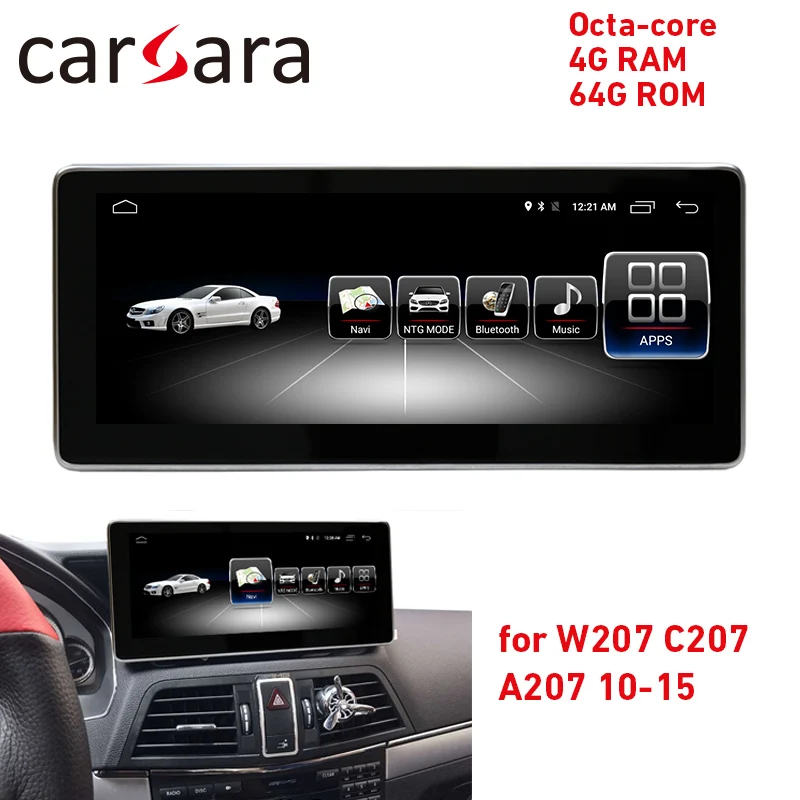 

4G RAM 64G Android touch screen for E Class coupe C207 A207 2010-2015 10.25" GPS Navigation stereo radio multimedia player