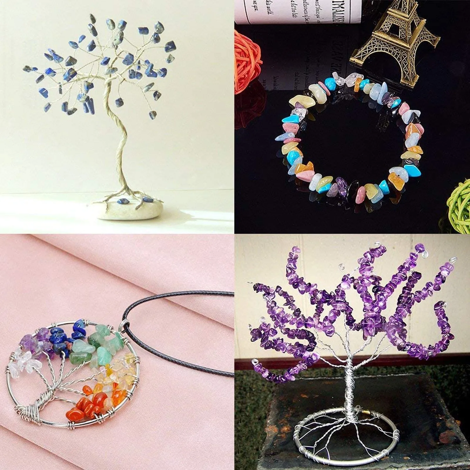 Promotional Products Natural Chip Stone Beads For Jewelry Making Diy Crystal With Box | Дом и сад