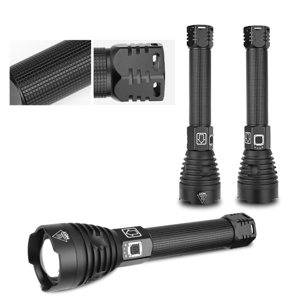 Супер яркий XHP90/70,2 светодиодный фонарик, супер мощный фонарь, USB лампа с зумом, фонарь с зумом, работающий от аккумулятора 18650 26650