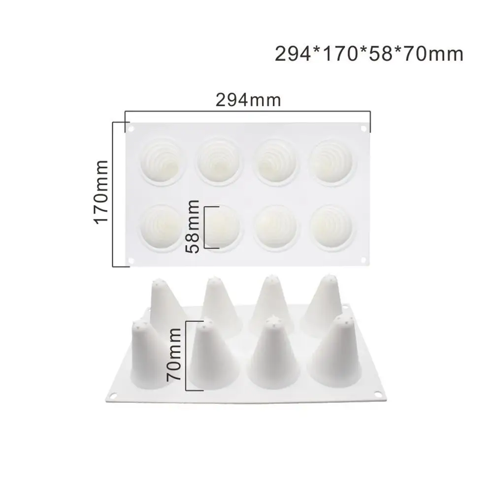 Рождественская елка силиконовая форма для украшения торта мусс печенье