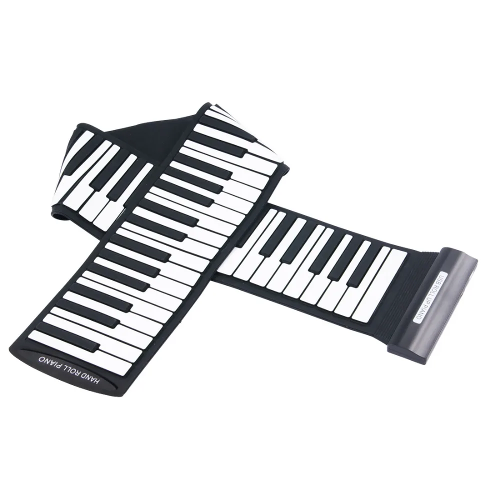 Portable Flexible 88 Keys USB MIDI Keyboard Piano Professional Electronic Roll Up Piano for Beginner Kids Children Toys Gift