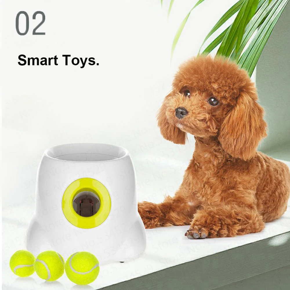 

Dog pet toys Interactive Tennis Launcher Automatic throwing machine Ball throw device Smart Toys