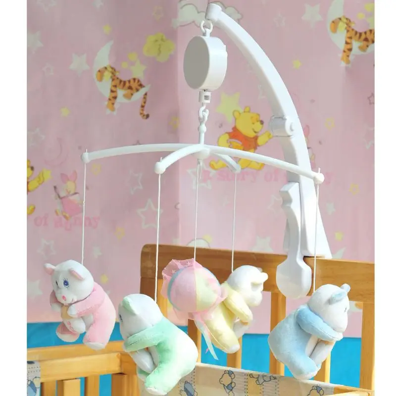 

97BC Baby Bed Hanging Rattles Toys Hanger Crib Mobile Bed Bell Toy Holder Arm Bracket