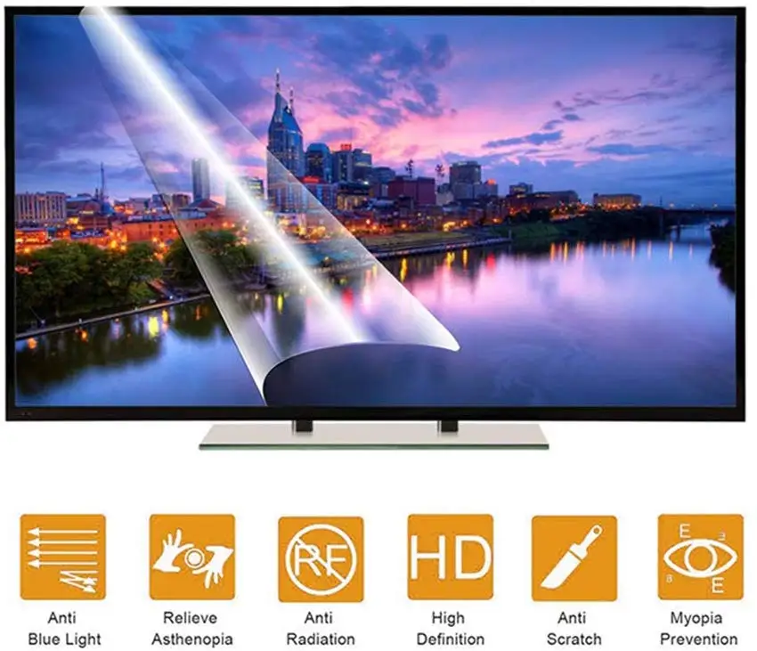 Para samsung completa hd led smart tv 32 polegada anti-azul luz tv protetor de tela flim proteção de danos filtro de bloqueio de painel