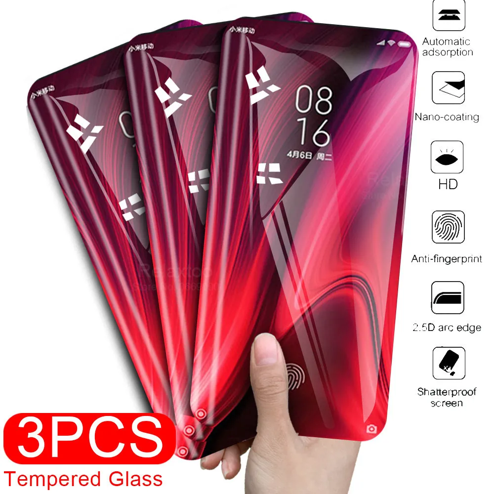 

3 шт. закаленное стекло на для Xiaomi Redmi k20 pro 8 7 экран протектор для Redmi note 9s 8 pro 7pro 8pro not9s 8t 9pro max стекло