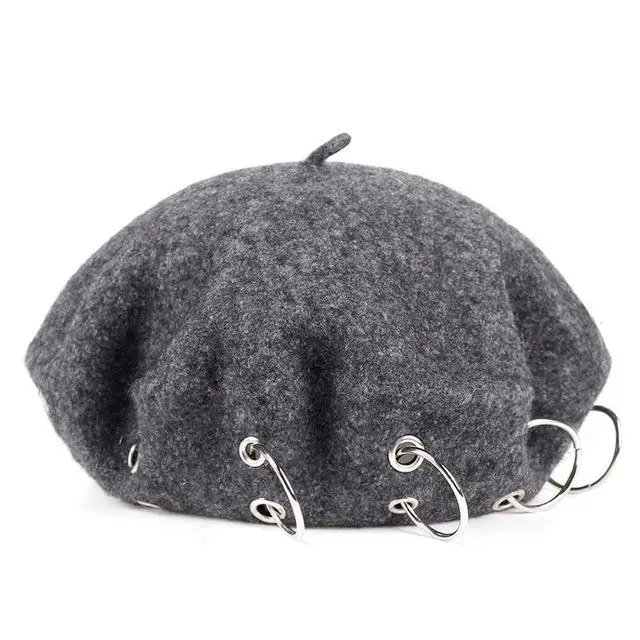 

New Women Winter Beret Cap Beautiful Cashmere Buckle Hat More Style Colorful Warm Painter Cap Outdoor Berets Women Hat 2021