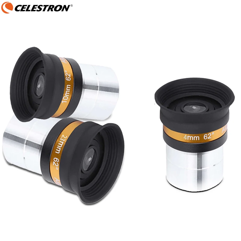 

CELESTRON Aspheric Eyepiece Telescope HD Wide Angle 62 Degree Lens 4mm/10mm/23mm Astronomical Accessory