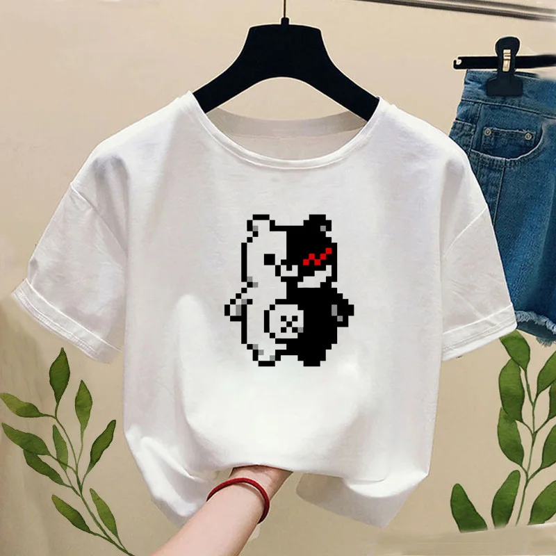 

Janpan Anime Kokichi Oma T-shirt with Print Women Fashion Truth and Lies Game Funny Graphic Tee Shirt Casual Short Sleeve Tops