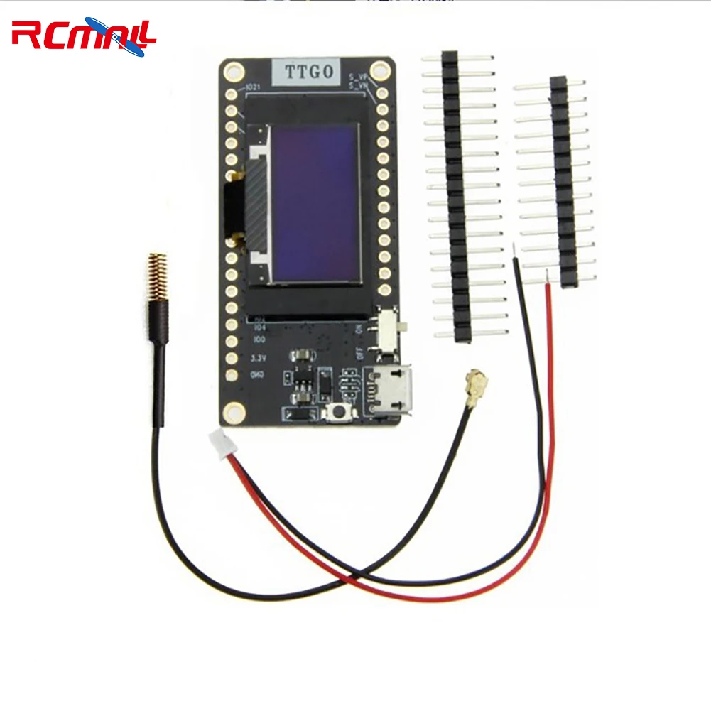 

Для TTGO LORA32 V2.0 ESP32 LoRa Wi-Fi Bluetooth-совместимый фотомодуль 0,96 дюйма Oled-дисплей с антенной 433/868 МГц