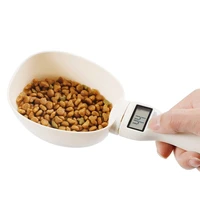 800g1g pet food scale cup spoon for dog cat feeding bowl kitchen scale spoon measuring scoop cup portable with led display