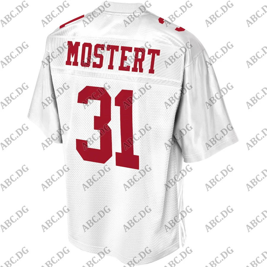 

Men Women Kid Youth San Francisco Raheem Mostert Pro Line White Player Jersey